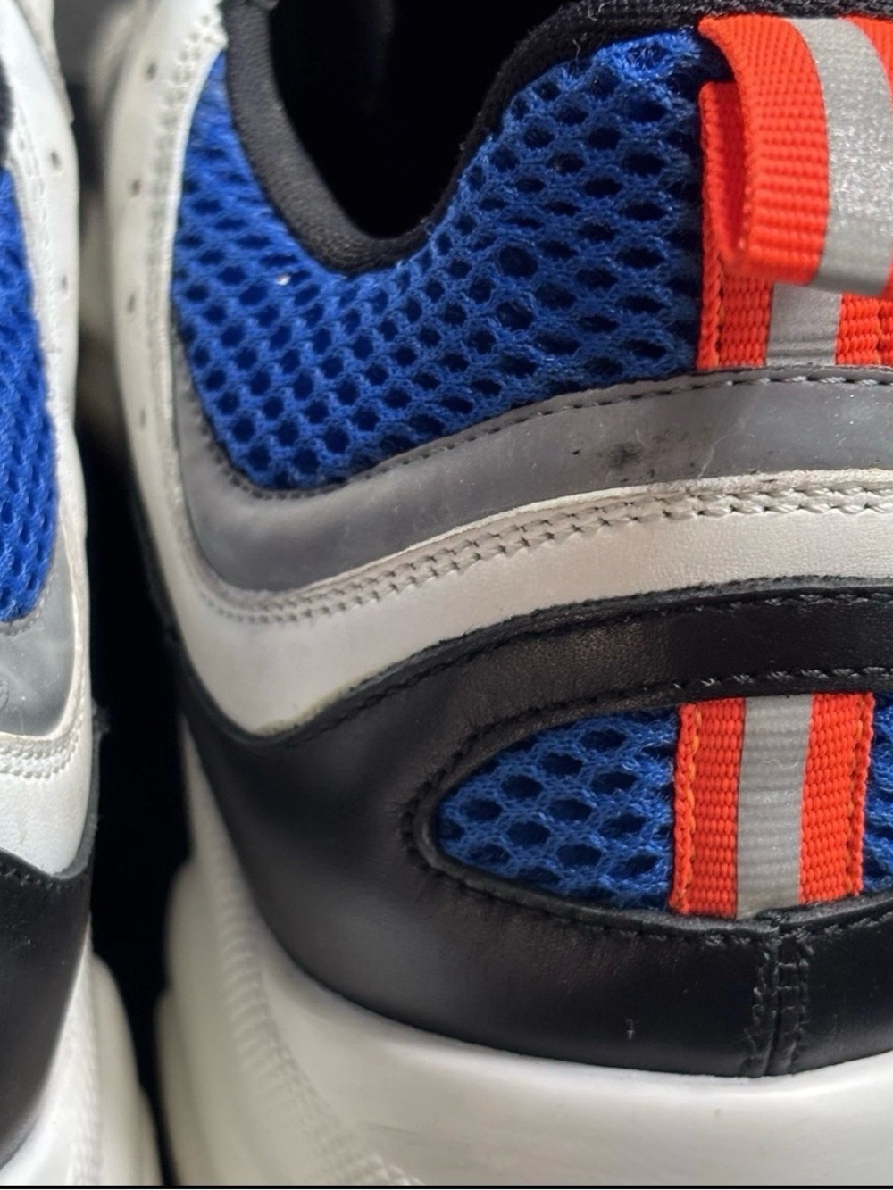 Dior B22 White Orange Blue Mens Reflective Sneakers - Size 45 - Picture 6 of 13